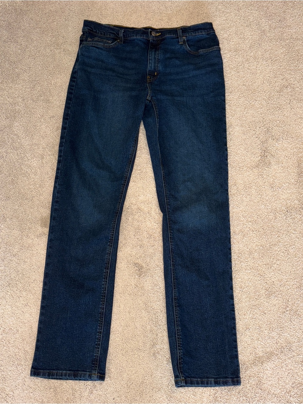 George Slim Men's Jeans in Dark Blue 36x34